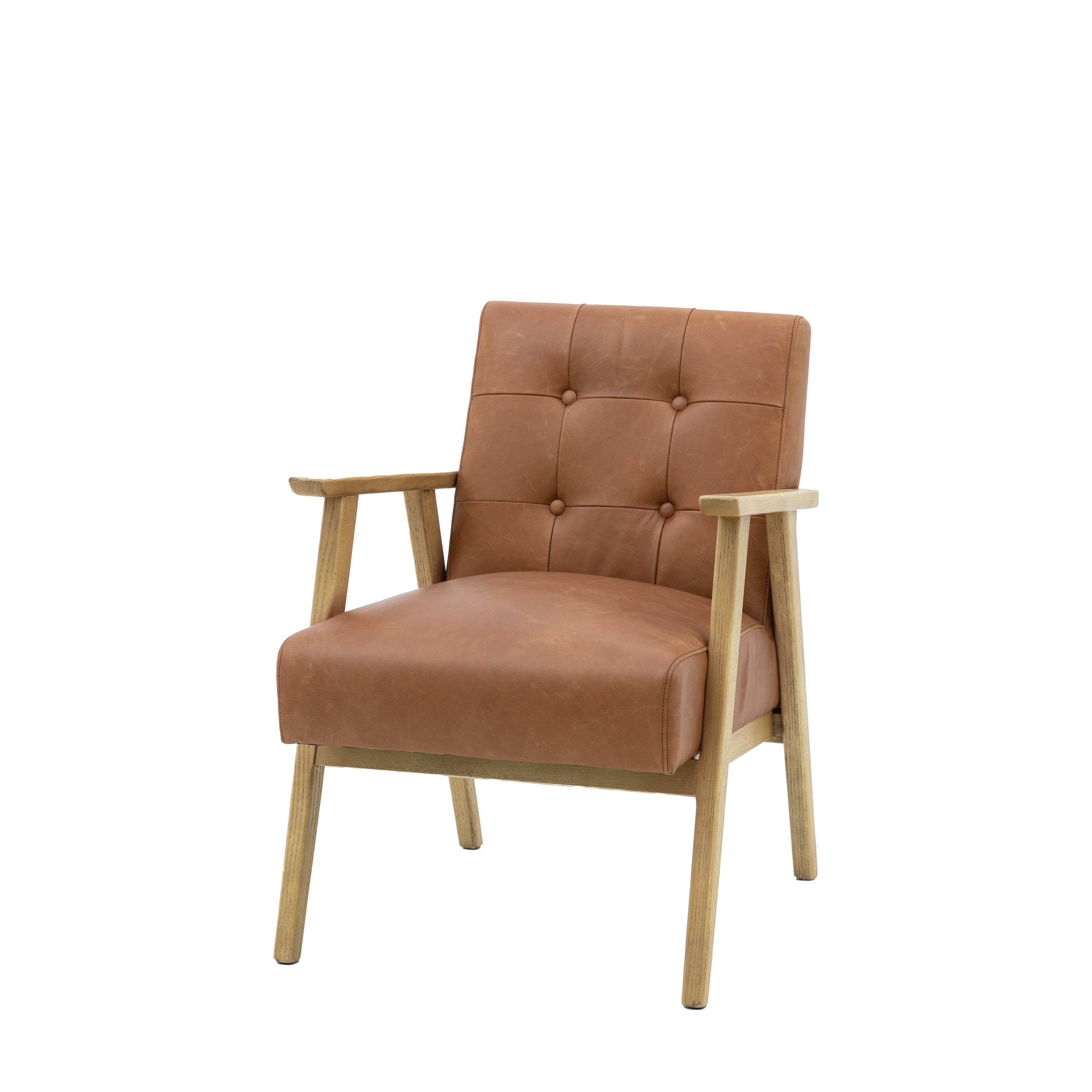 Blackhall Armchair Antique Brown Leather